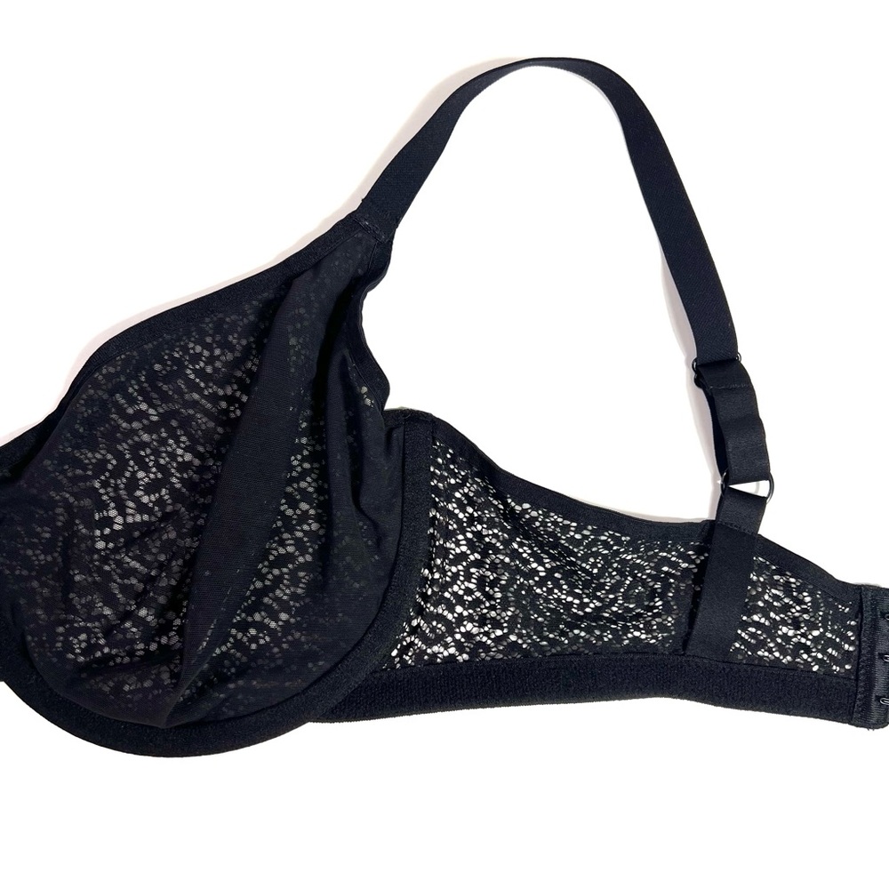 DKNY Modern Lace Unlined Underwire Bra Black Size 38DD - Picture 12 of 16